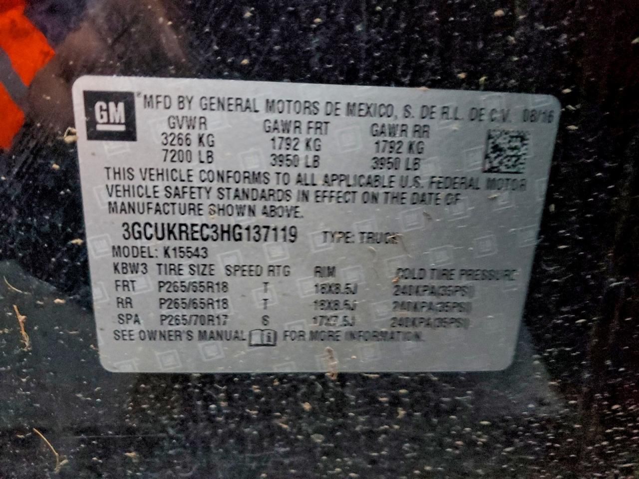 2017 Chevrolet Silverado K1500 lt