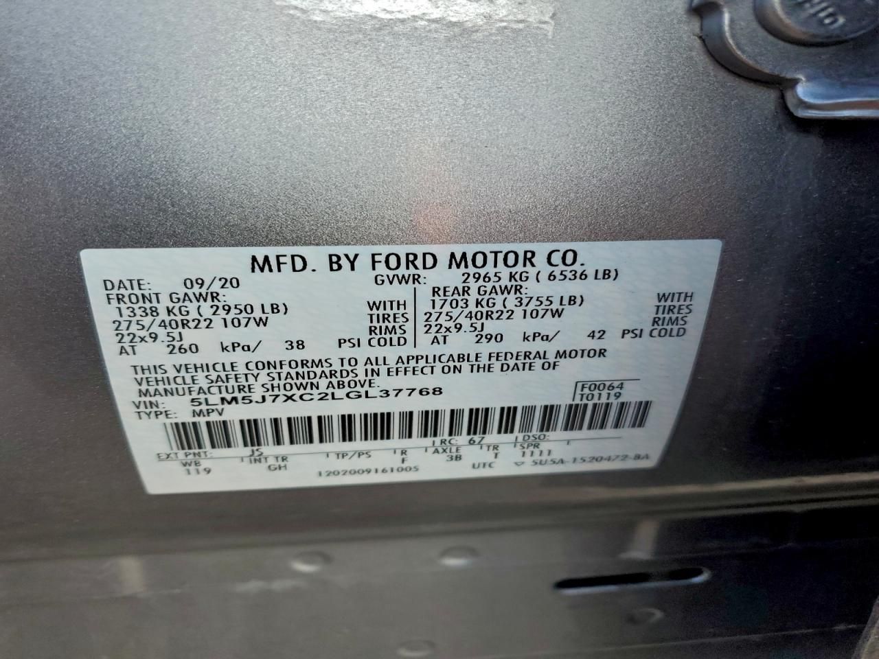 2020 Lincoln Aviator Reserve