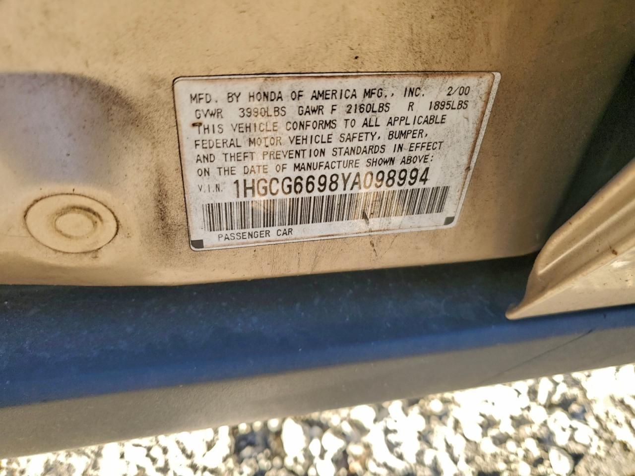 2000 Honda Accord se