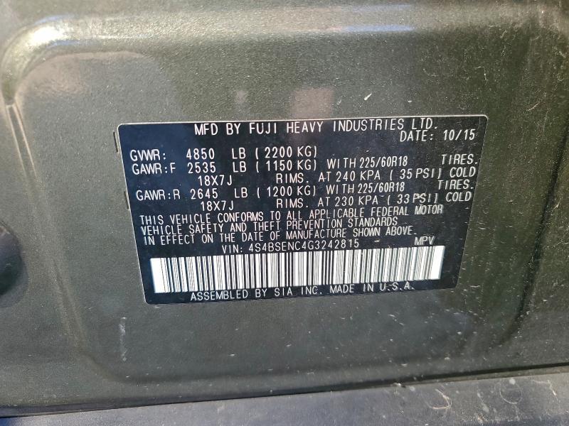 2016 Subaru Outback 3.6r Limited