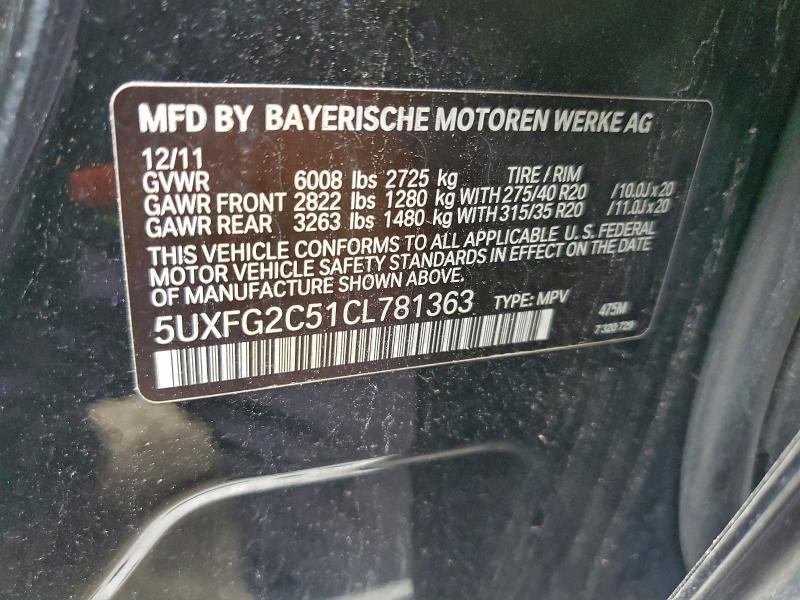 2012 BMW X6 Xdrive35i