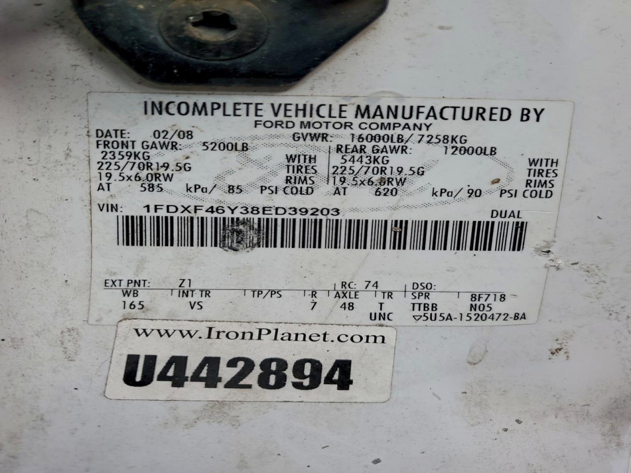 2008 Ford F450 Utility / Service Truck