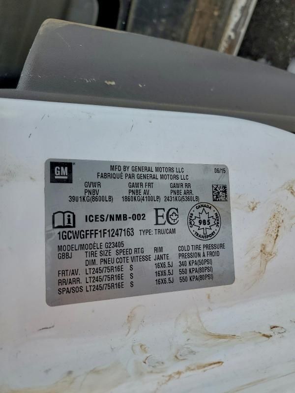 2015 Chevrolet Express G2500