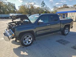 Salvage cars for sale from Copart Savannah, GA: 2017 Chevrolet Silverado C1500 ltz