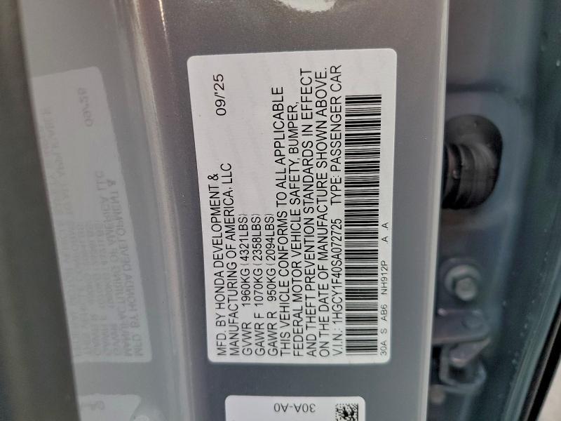 2025 Honda Accord se