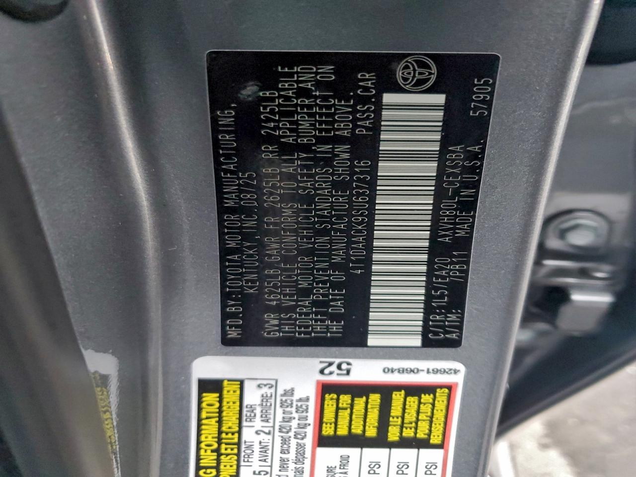 2025 Toyota Camry xse