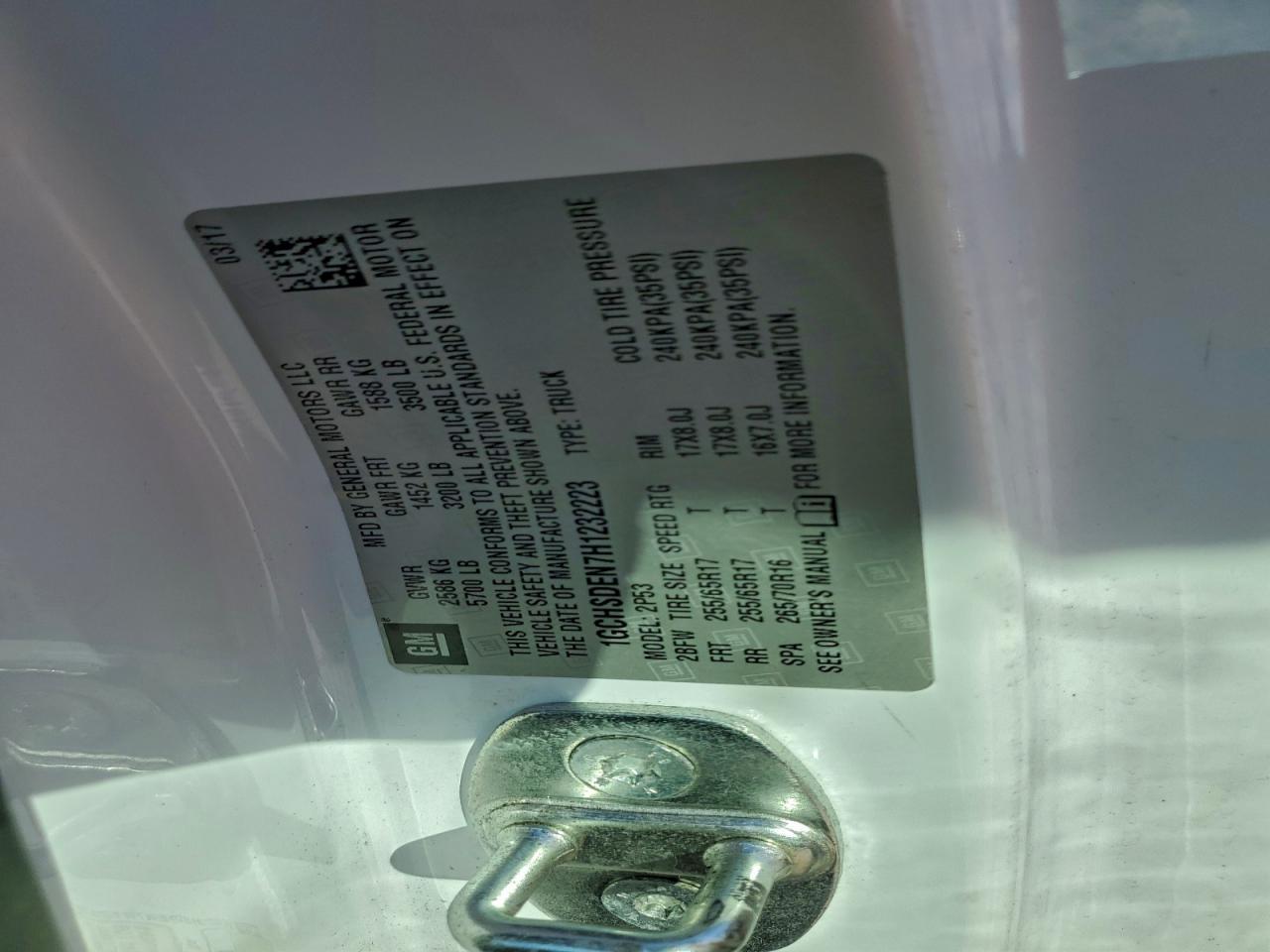 2017 Chevrolet Colorado Z71