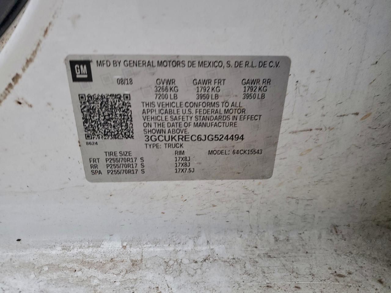 2018 Chevrolet Silverado K1500 lt