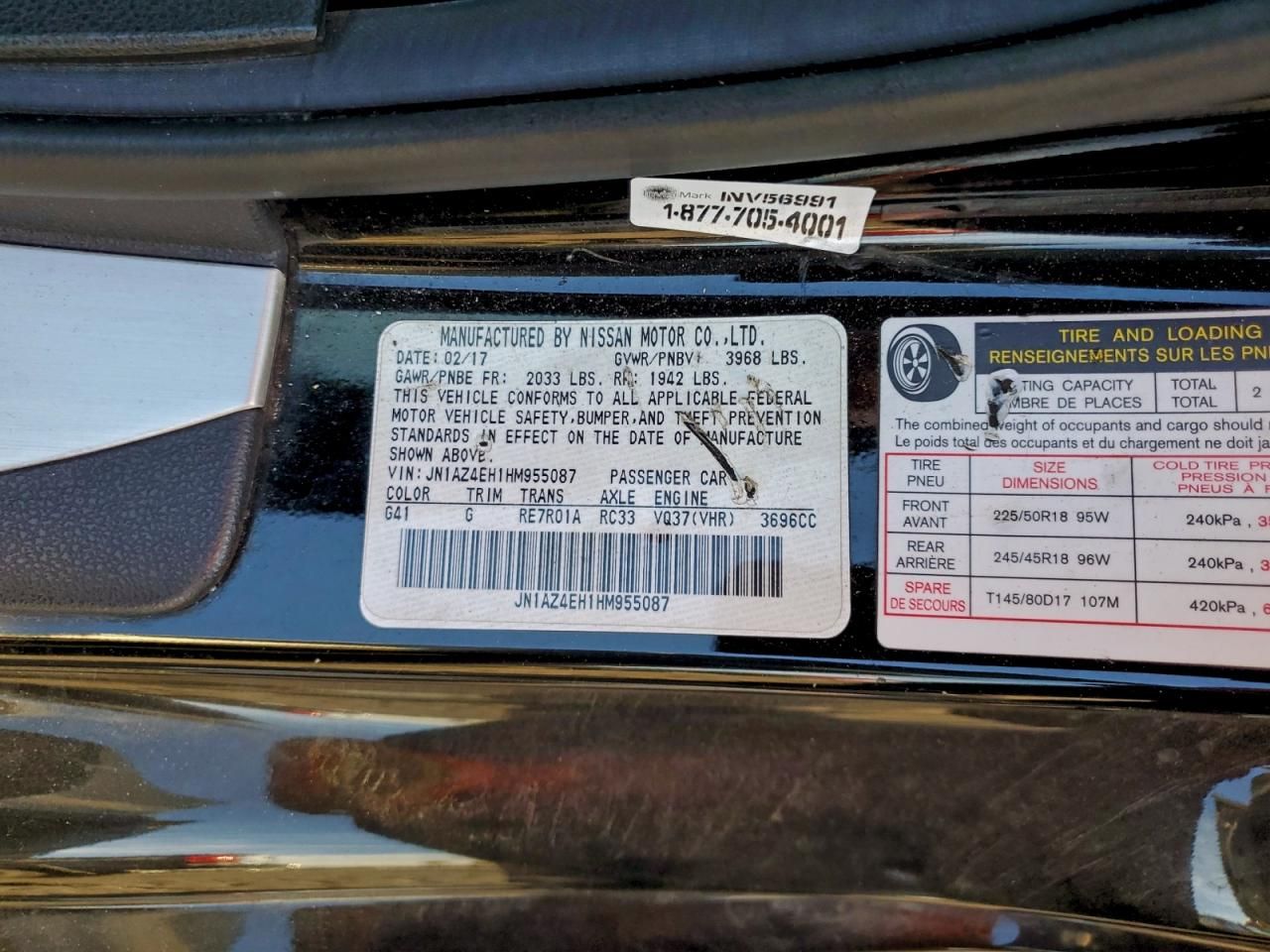 2017 Nissan 370z Base