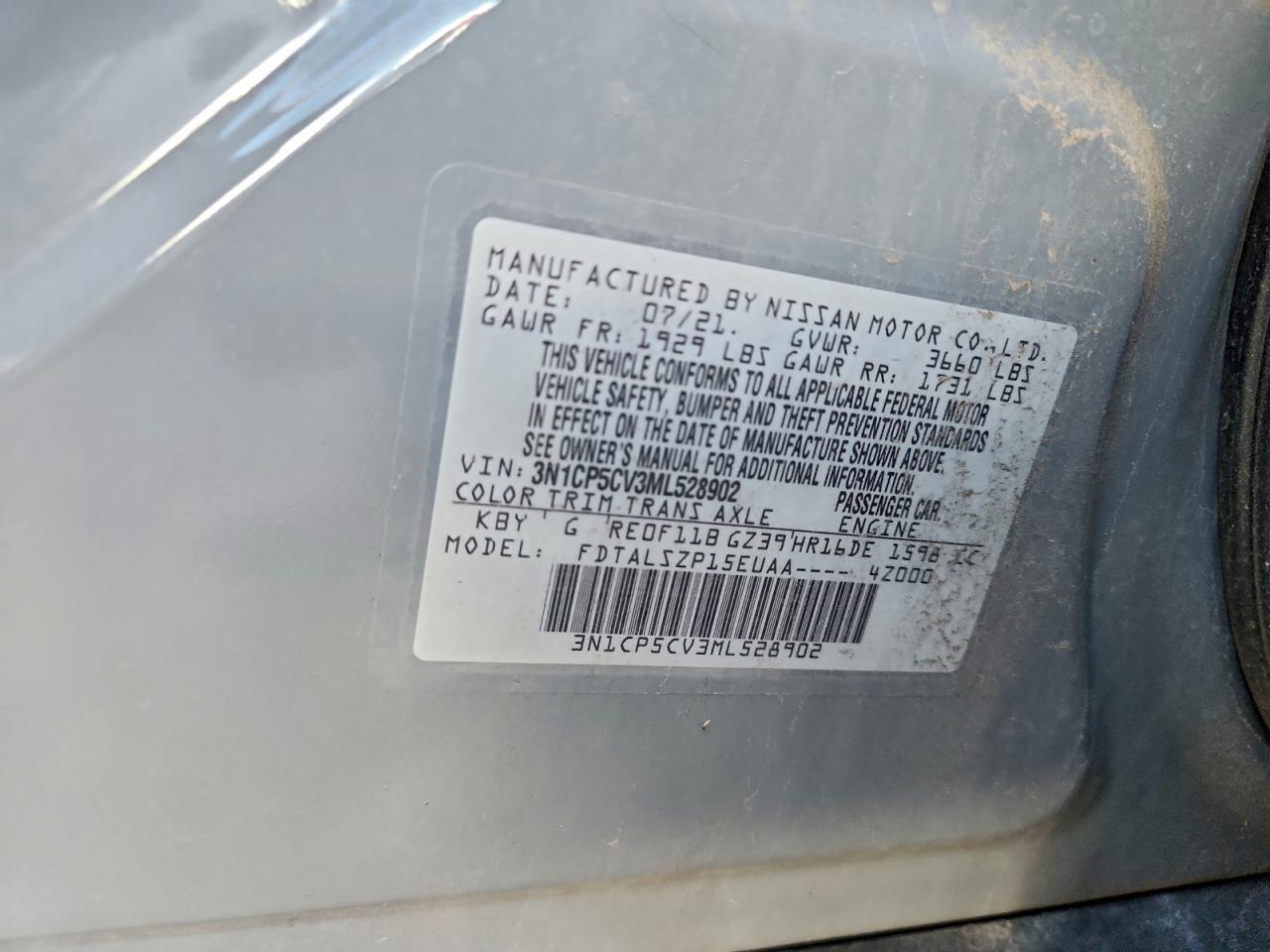 2021 Nissan Kicks sv