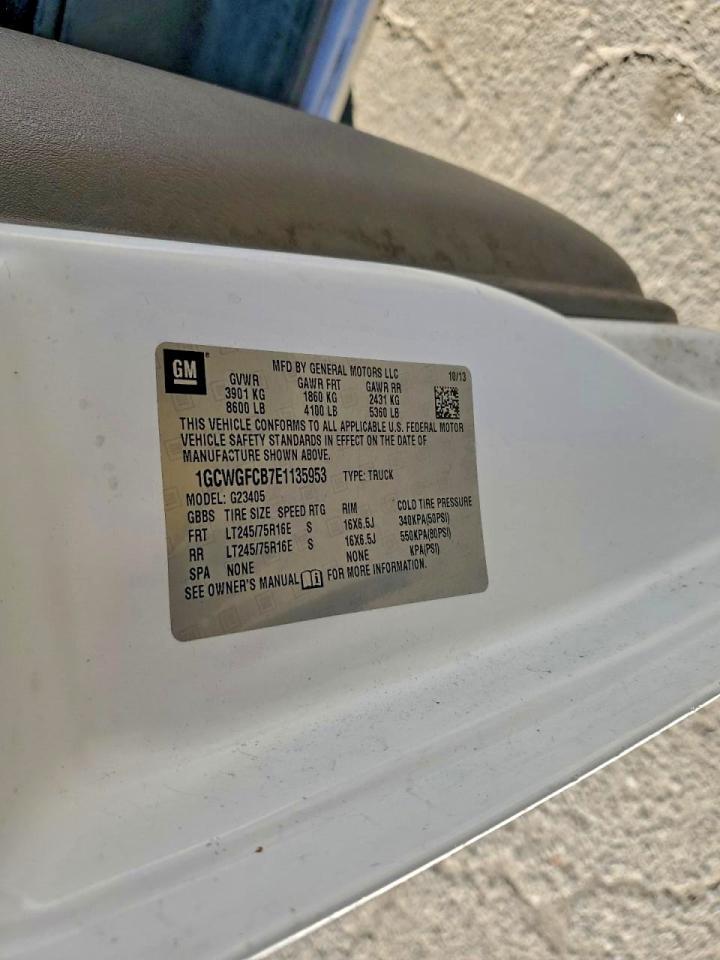 2014 Chev Rolet Express 2500 Utility / Service Van