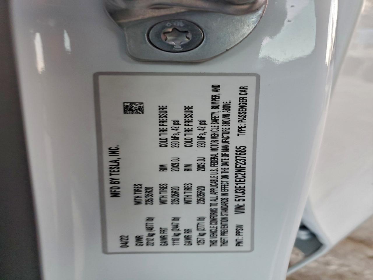 2022 Tesla Model 3