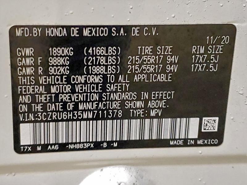 2021 Honda Hr-v lx