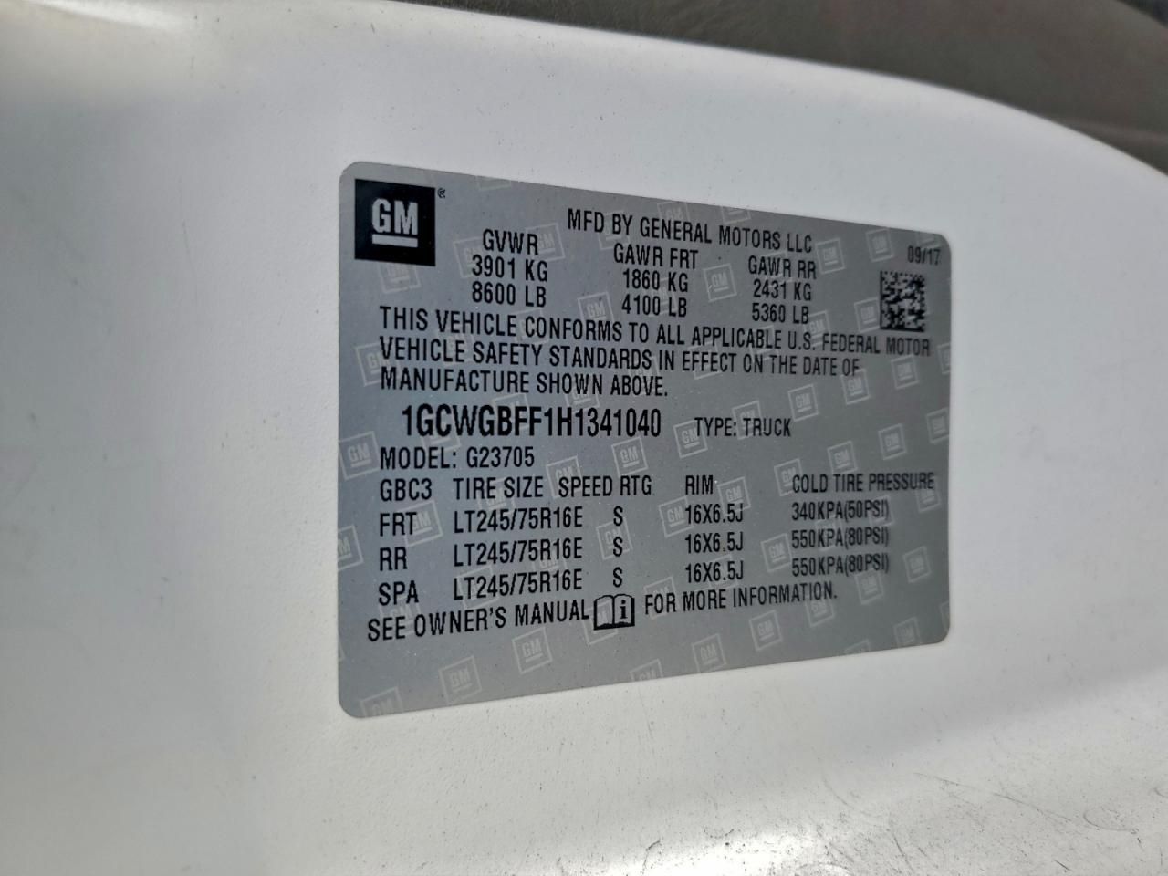 2017 Chev Express G2500