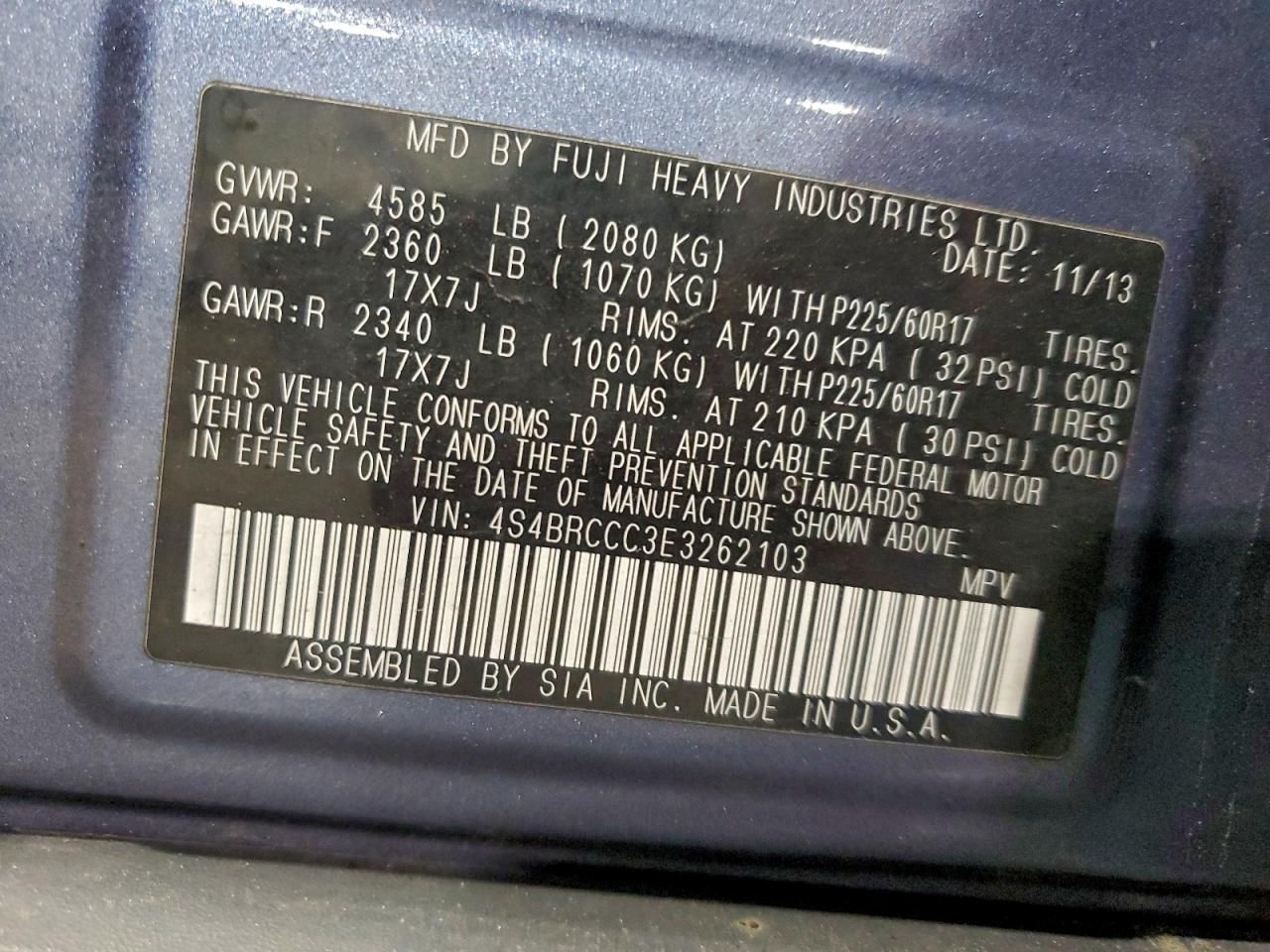 2014 Subaru Outback 2.5i Premium