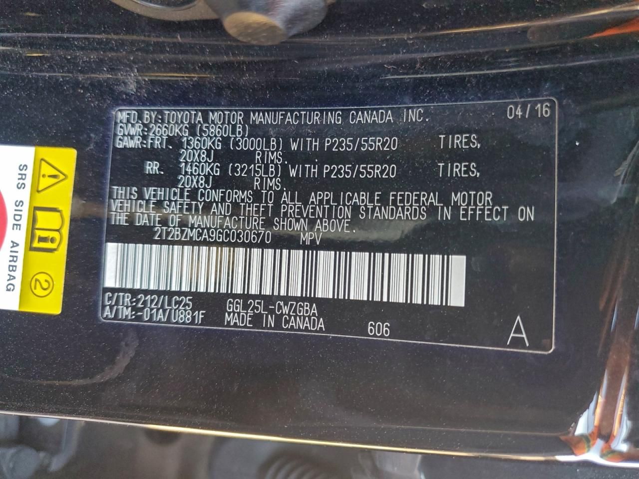 2016 Lexus Rx 350 Base