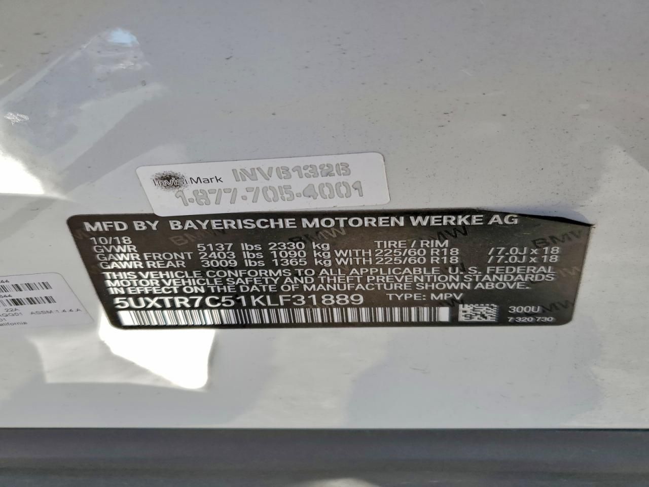 2019 BMW X3 Sdrive30i