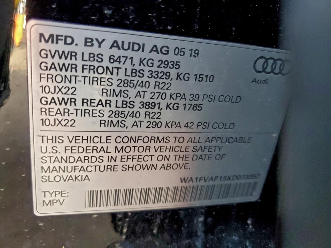 2019 Audi Q8 Prestige S-line