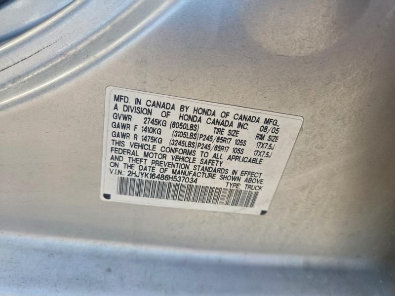 2006 Honda Ridgeline rts