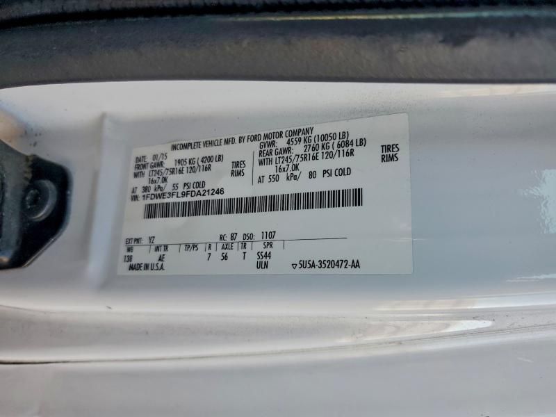 2015 Ford E350 box Truck