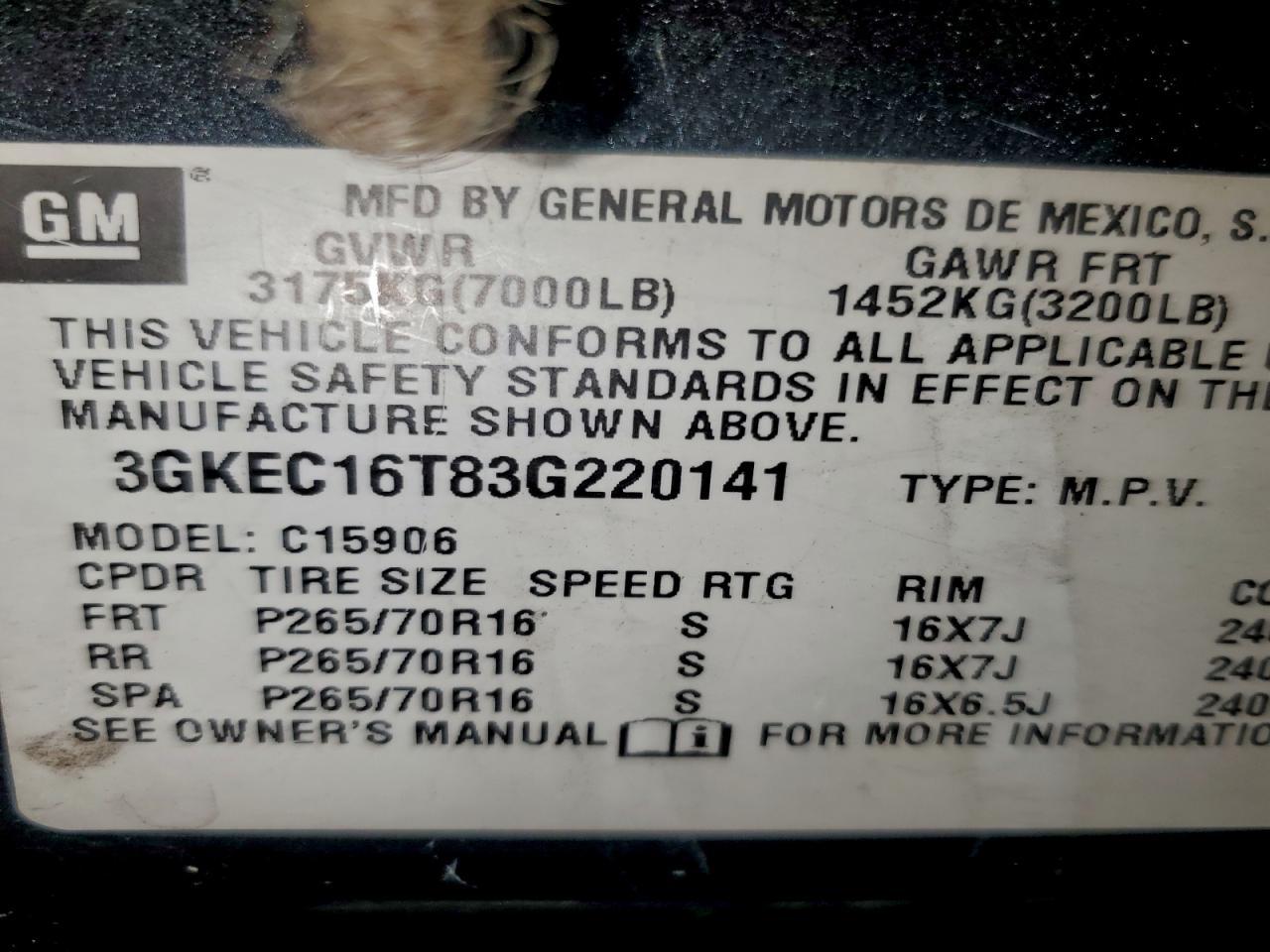 2003 GMC Yukon xl C1500