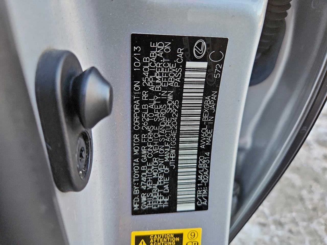 2014 Lexus Es 300h