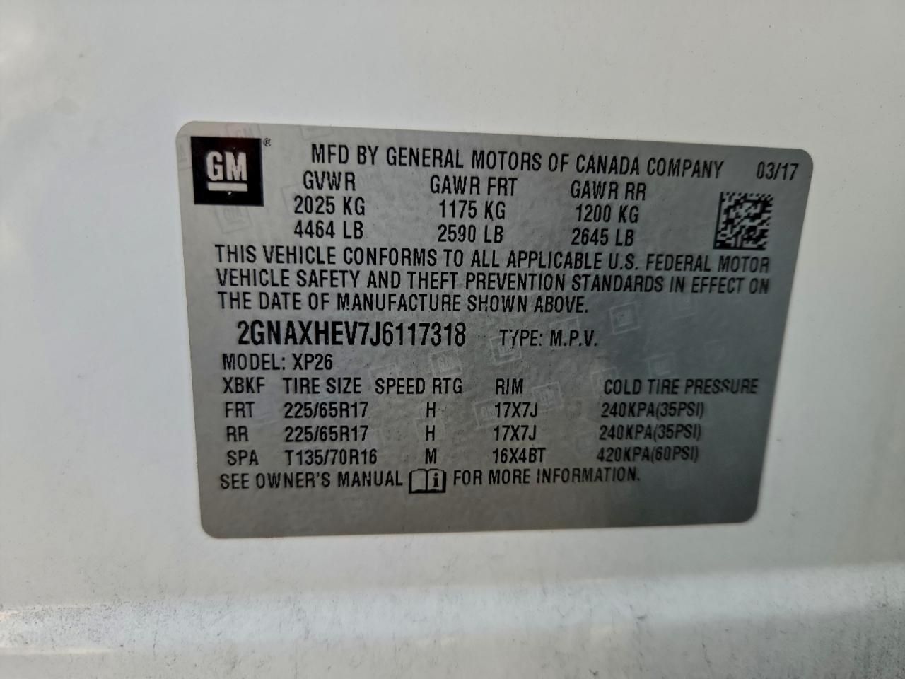 2018 Chevrolet Equinox ls