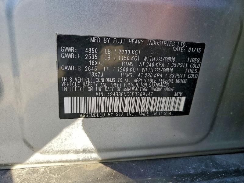 2015 Subaru Outback 3.6r Limited