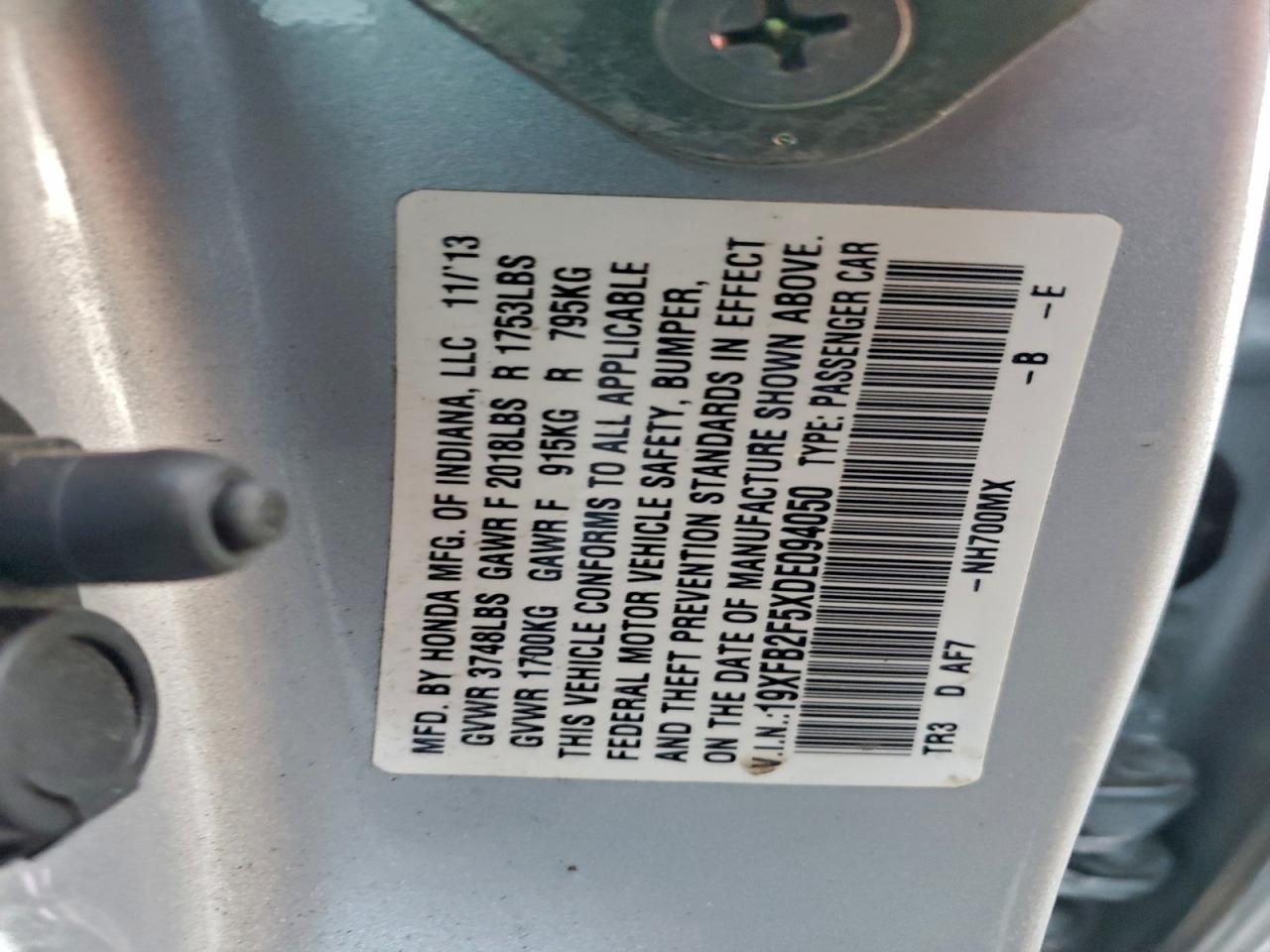 2013 Honda Civic lx