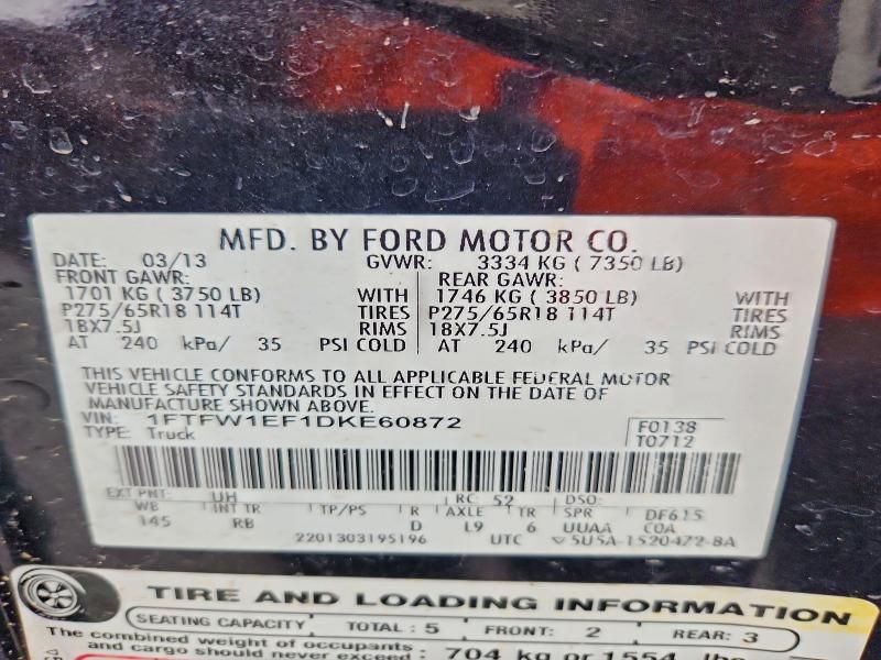 2013 Ford F150 Supercrew