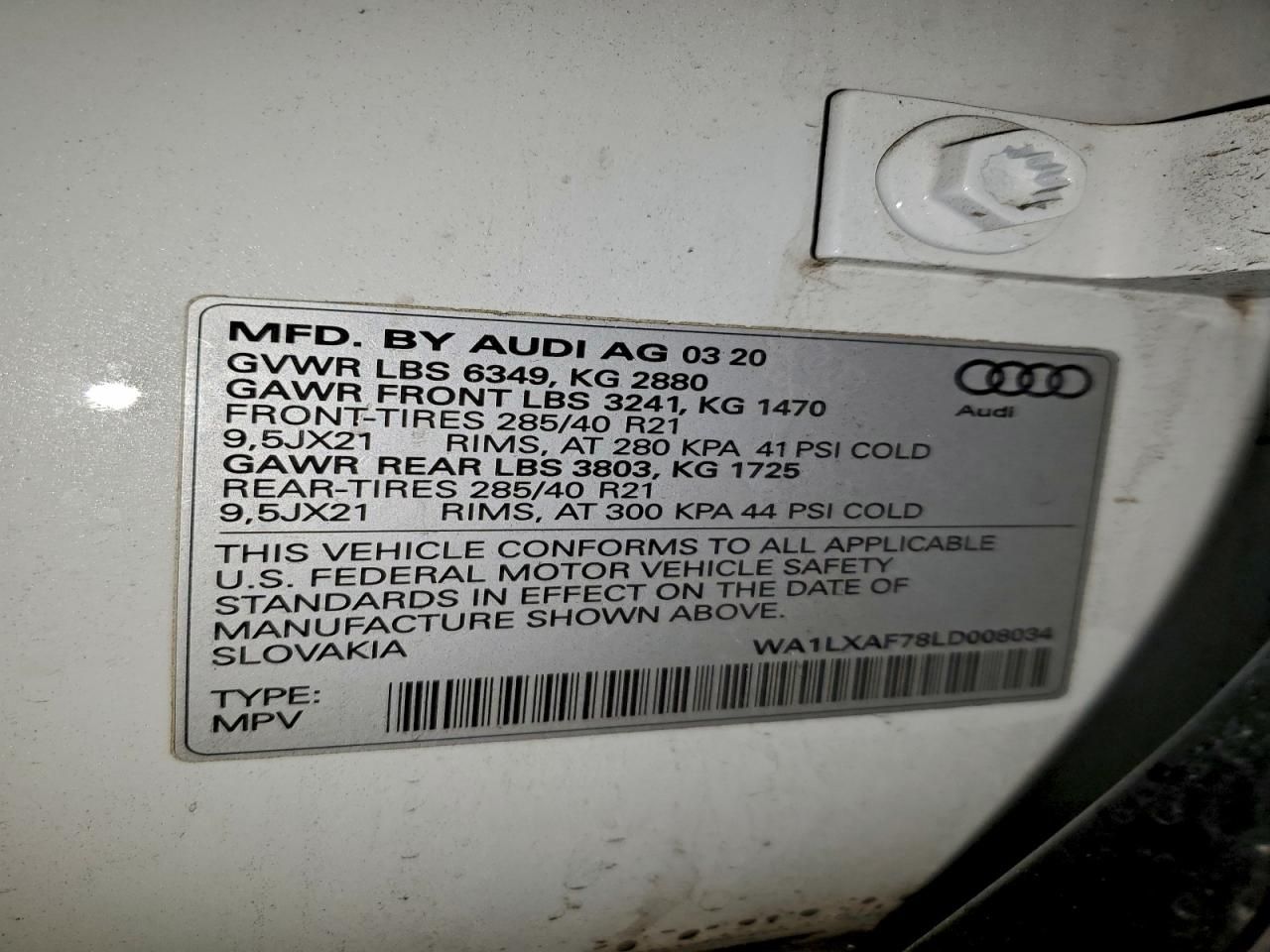 2020 Audi Q7 Premium Plus