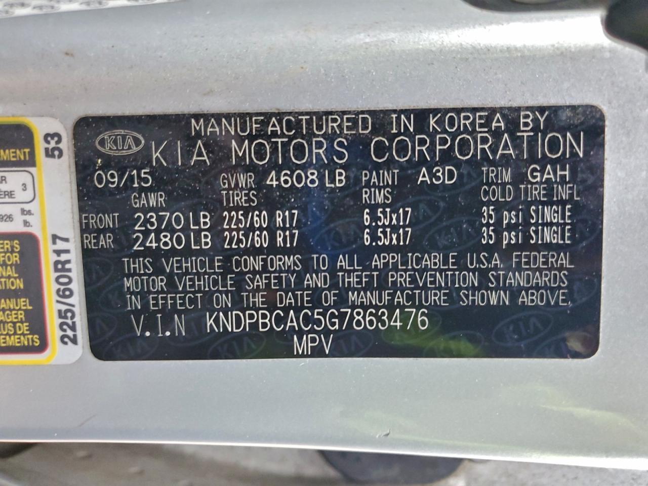 2016 KIA Sportage lx