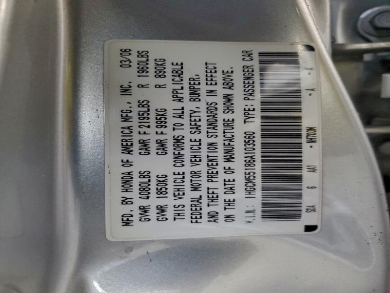 2006 Honda Accord Value