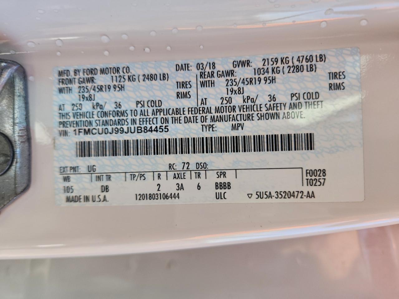 2018 Ford Escape Titanium