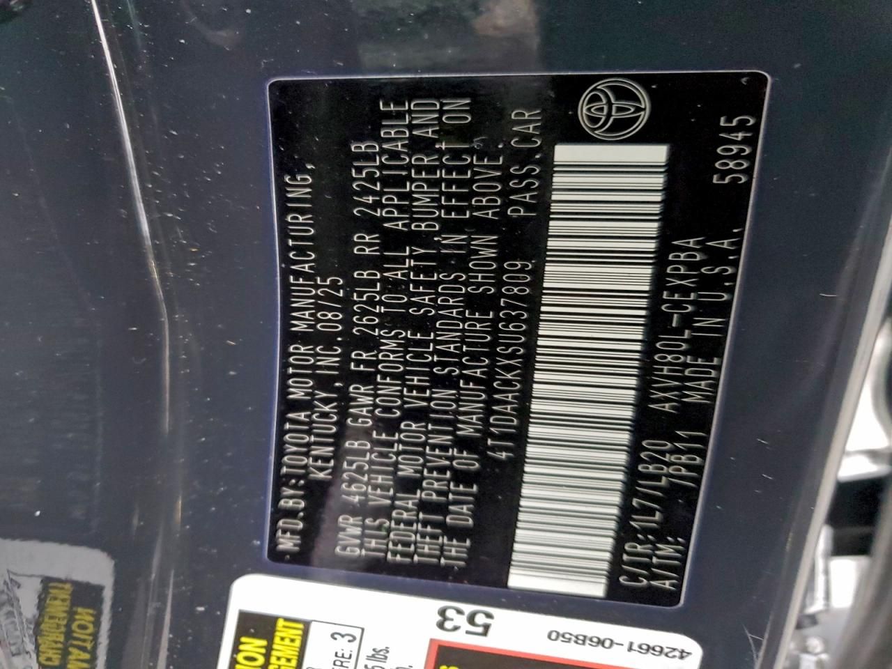 2025 Toyota Camry xse