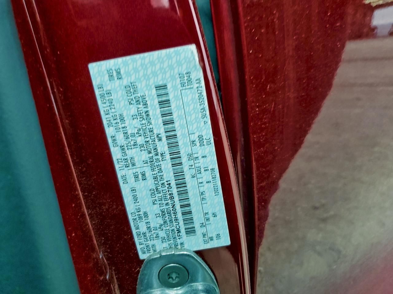 2022 Ford Escape sel