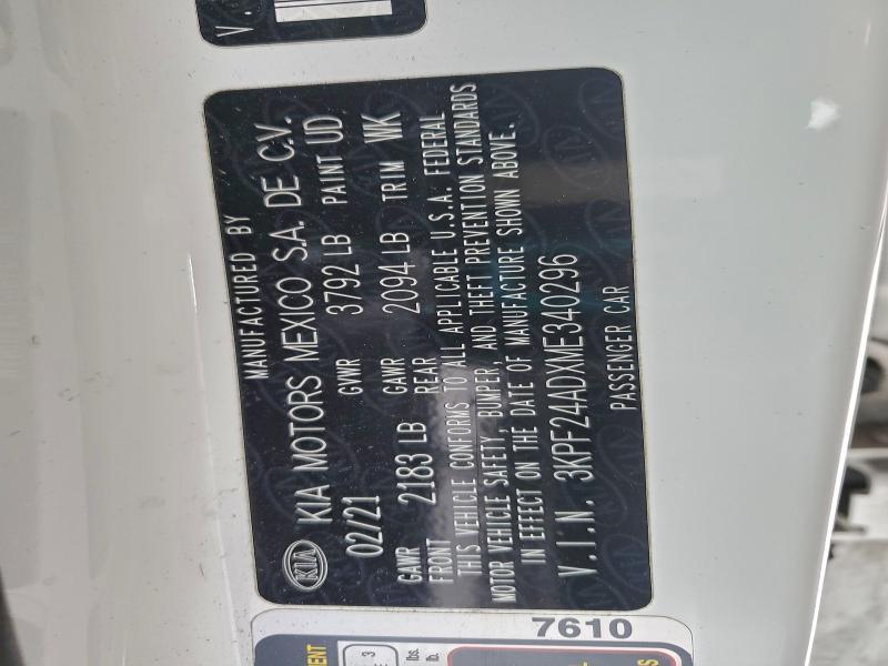 2021 KIA Forte fe