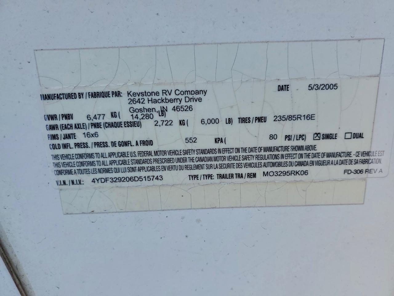 2006 Keystone Montana HI