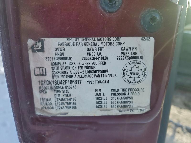 2002 GMC Sierra K1500 Heavy Duty