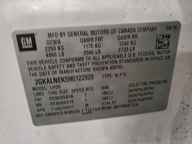 2017 GMC Terrain sle