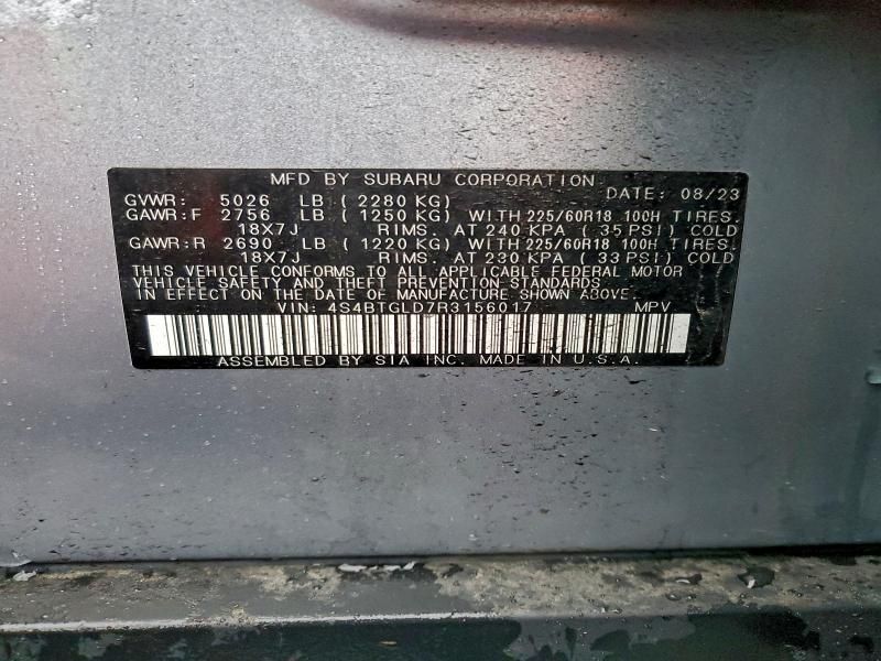 2024 Subaru Outback Onyx Edition xt