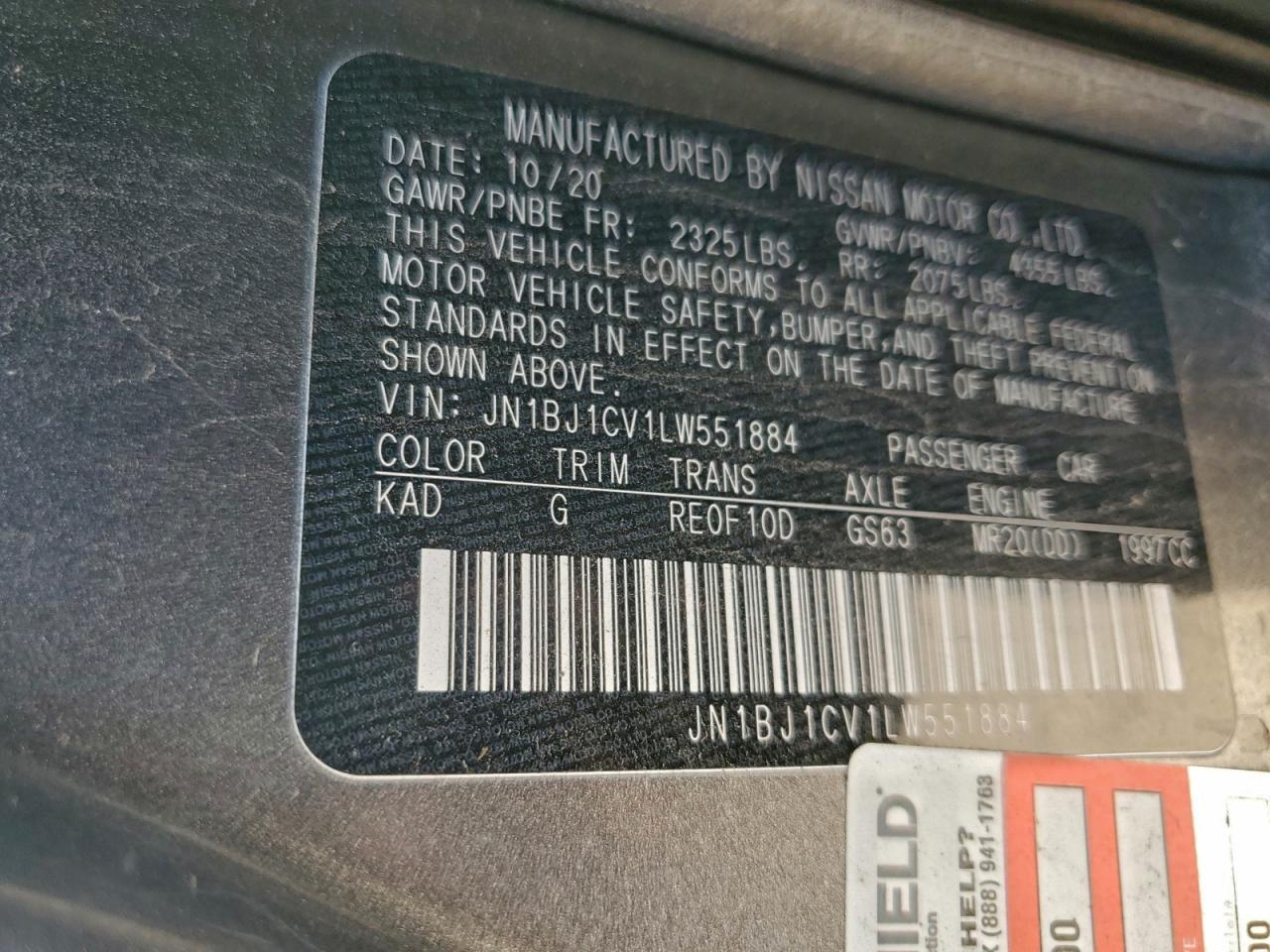 2020 Nissan Rogue Sport s
