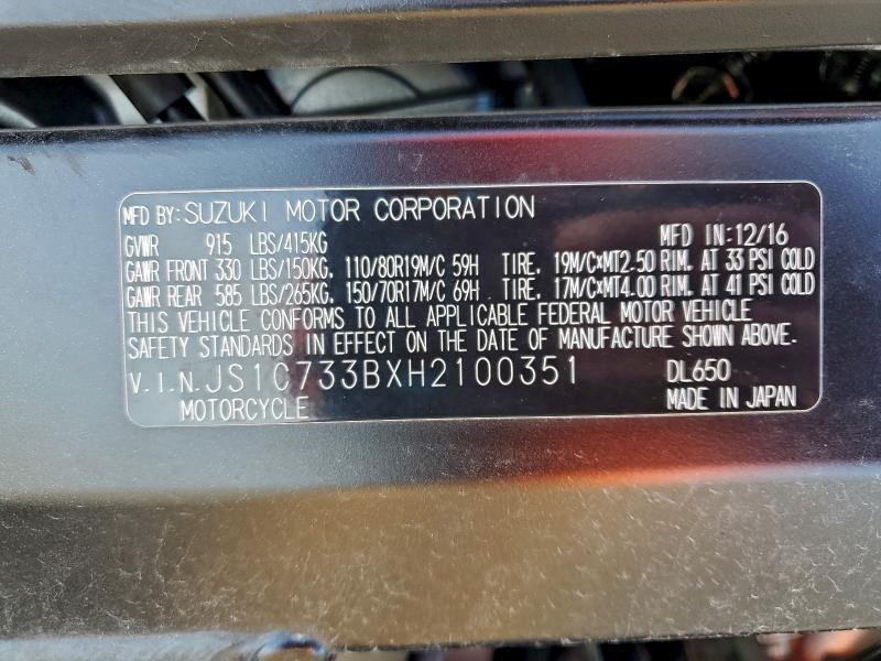 2017 Suzuki DL650 A