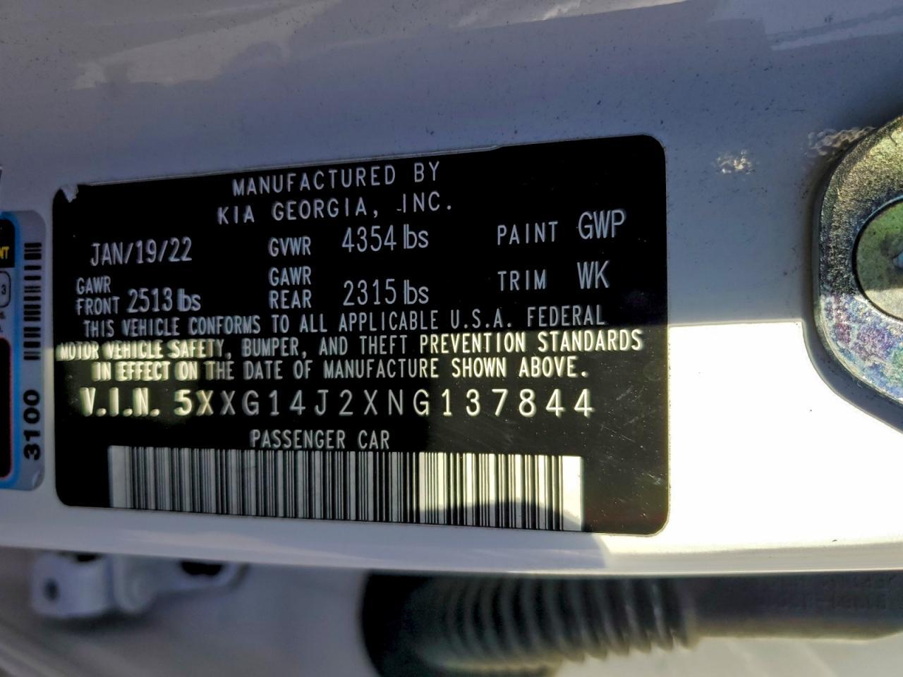 2022 KIA K5 lxs