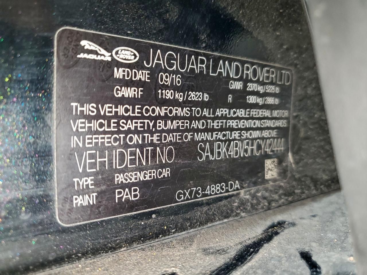 2017 Jaguar Xf Prestige