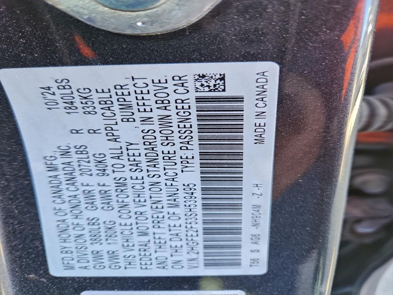 2025 Honda Civic Sport