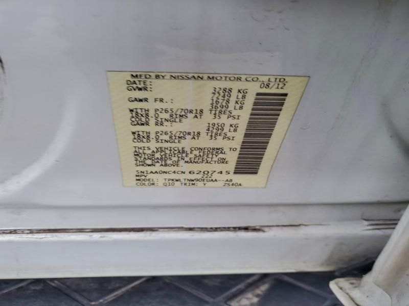 2012 Nissan Armada sv