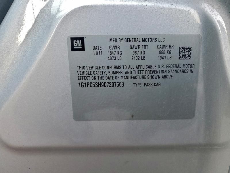 2012 Chevrolet Cruze ls