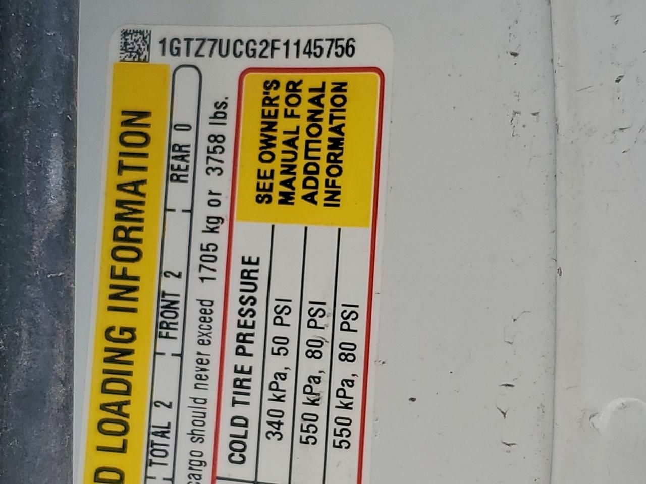 2015 GMC Savana G3500 Utility / Service Van