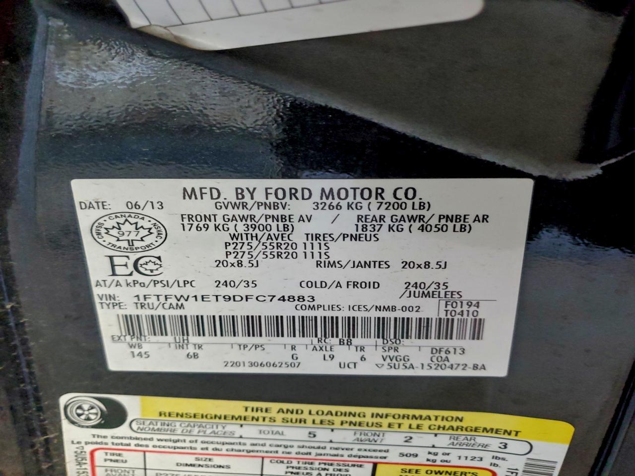2013 Ford F150 Supercrew